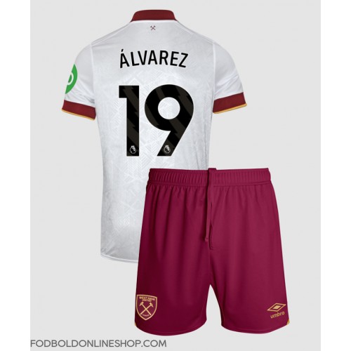 West Ham United Edson Alvarez #19 Tredje trøje Børn 2024-25 Kortærmet (+ Korte bukser)